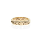 10k Gold Fuck You Stackable Ring