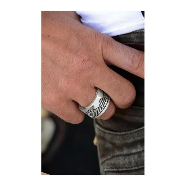 Indian Script Logo Ring