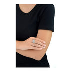 Wide Band Ring W/ Skulls and Cz