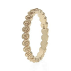 10k Gold Super Micro Rose Infinity Ring