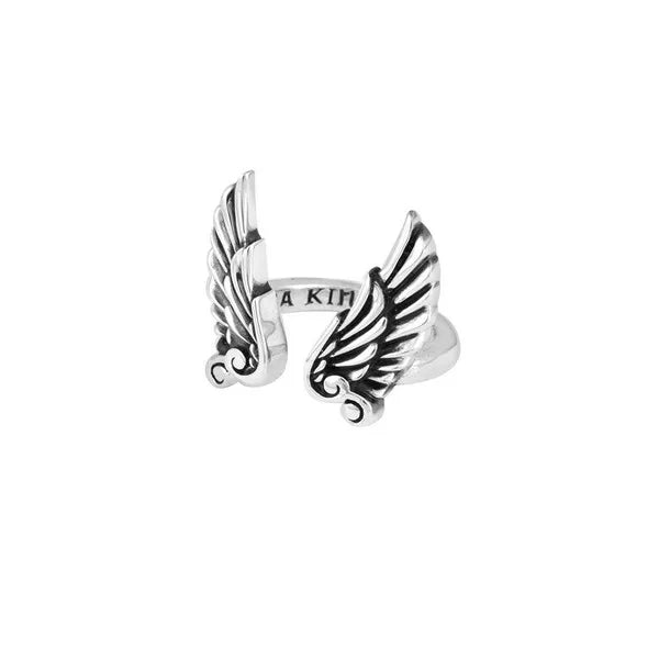 Open Ring With Wings