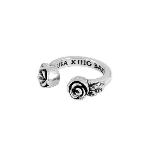 Open Ring With Roses