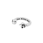 Open Ring With Fleur De Lis