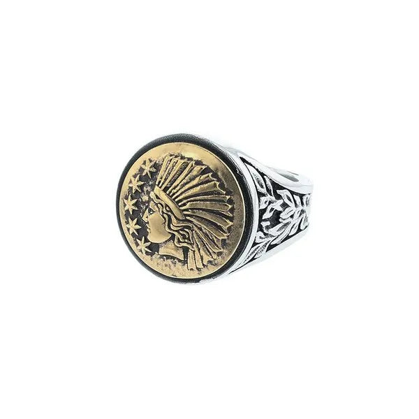 Liberty Headdress Signet Ring