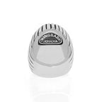Onyx Ribbed Shank Low Profile Ring With