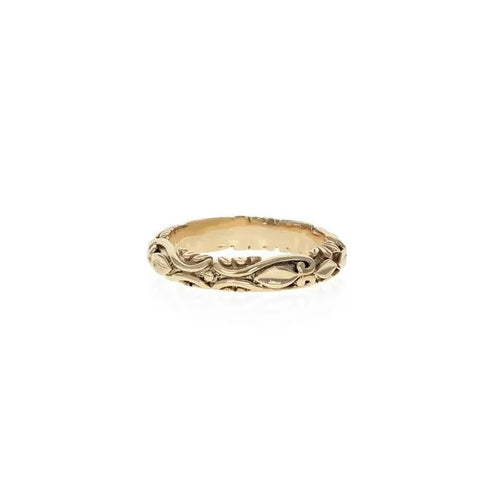 10k Gold Thin Scroll Band