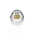 Lion and Alloy Skull Ring