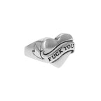 Tattoo Fuck You Heart Ring