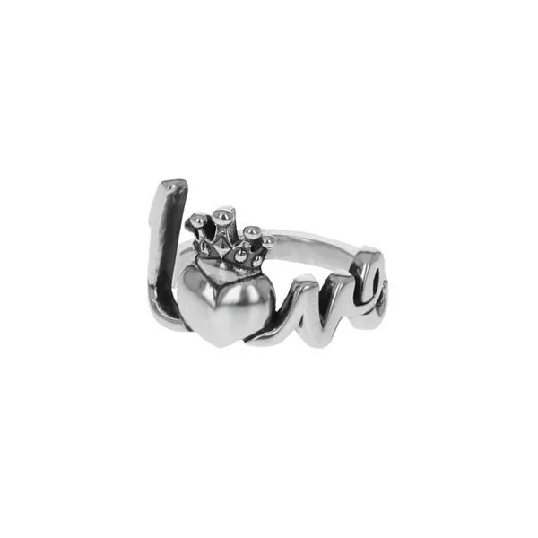 Crowned Heart Love Ring