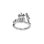 Crowned Heart Love Ring