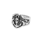 Anchor Skull Ring