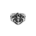 Anchor Skull Ring