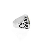 Saint Michael Ring W/ Gold Alloy
