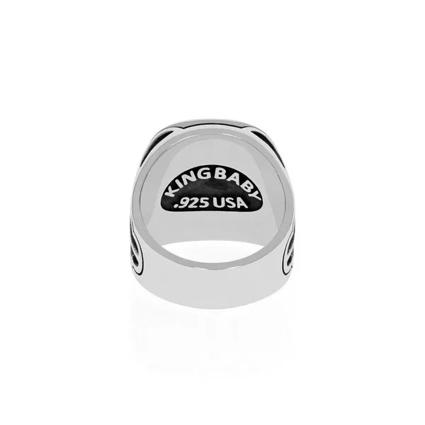Cutout Stone Ring W/ Vatican Window Detail