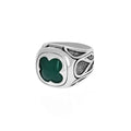 Cutout Stone Ring W/ Vatican Window Detail