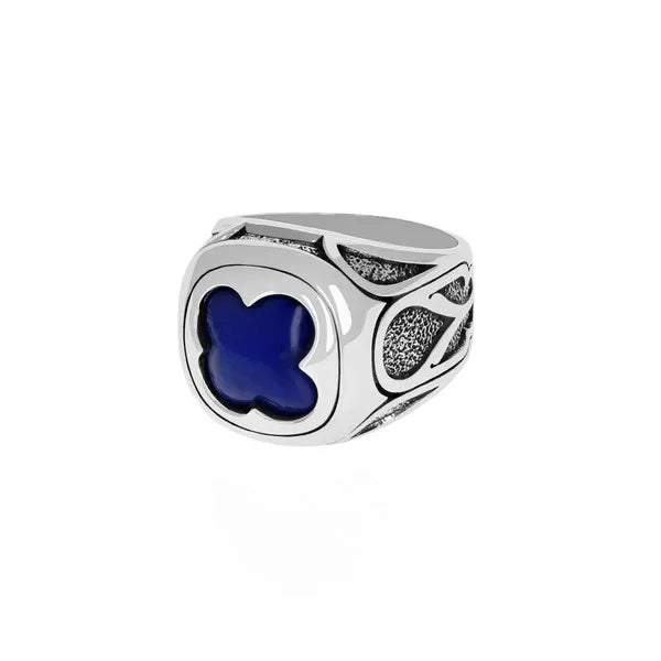 Cutout Stone Ring W/ Vatican Window Detail