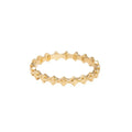 10k Gold Super Micro Mb Cross Stackable Ring