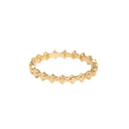 10k Gold Super Micro Mb Cross Stackable Ring