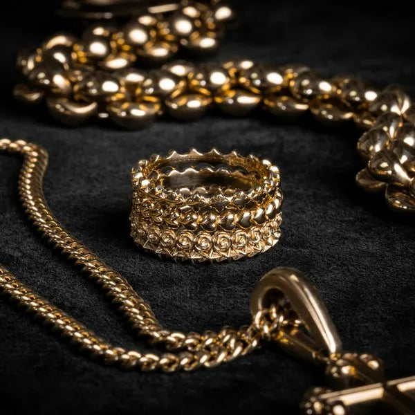 10k Gold Super Micro Heart Stackable Ring