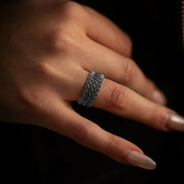 Super Micro Rose Stackable Ring