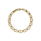 18k Gold Pop Top Bracelet With Pave Diamonds