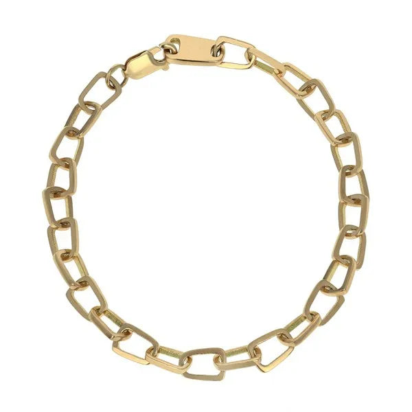 10k Gold Pop Top Cut Out Bracelet