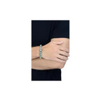 10mm Labradorite Bead Bracelet W/ Dotd Skull