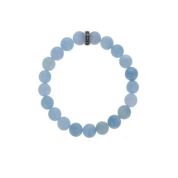10mm Assorted Aquamarine Bracelet W/logo Ring