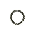 10mm Blue Tiger Eye Bead Bracelet W/ Logo Ring