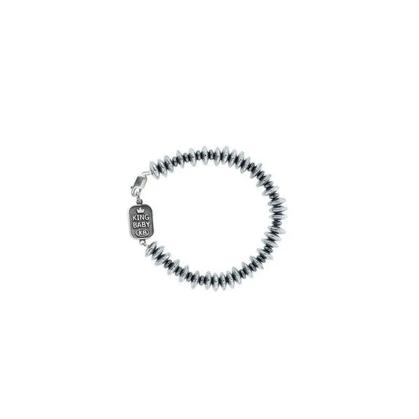 Multi Hematite Disk Bracelet
