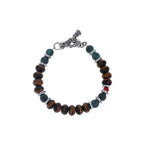 Ceramic and Czech Glass Bead Bracelet