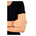 Ceramic Czech Glass and Hematite Bracelet