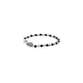 Mb Cross and Onyx Bracelet