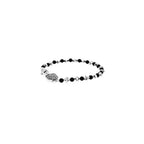 Mb Cross and Onyx Bracelet
