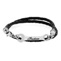 Indian Motorcycle Double Wrapped Leather Bracelet W/ Large Wrench