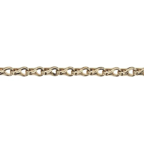 10k Yellow Gold Small Twisted Eight Link Bracelet