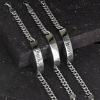 Silver Id Bracelet W/ Stars