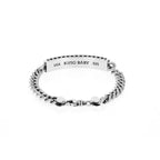 Silver Id Bracelet W/ Stars