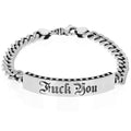 Fuck You Id Bracelet W/ Stars