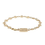 10k Yellow Gold Star of David Chain Bracelet