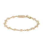 10k Yellow Gold Star of David Chain Bracelet