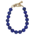 8mm Amethyst Polish Bead Bracelet W/ Silver Clasp