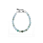 8mm Amethyst Polish Bead Bracelet W/ Silver Clasp