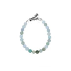 8mm Amethyst Polish Bead Bracelet W/ Silver Clasp
