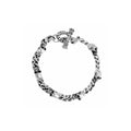 2mm Chain Bracelet W/ Integrated Skulls