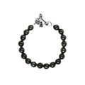 10mm Blue Tiger Eye Bracelet W/ Toggle Clasp