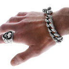 Snake Link Bracelet W/ T-bar and Toggle