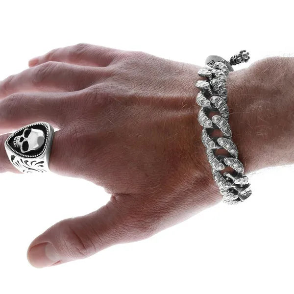 Tortoise Link Bracelet W/ T-bar and Toggle