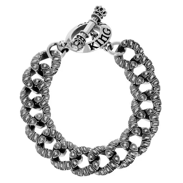 Tortoise Link Bracelet W/ T-bar and Toggle