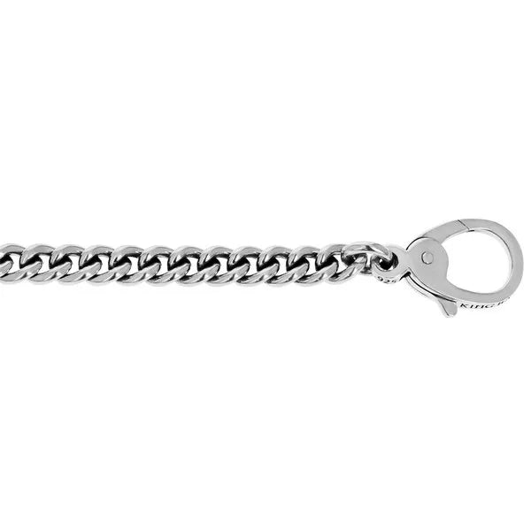 2mm Curblink Chain Bracelet W/ Large Lobster Clasp